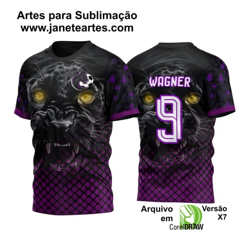 Arte Vetor Camisa InterClasse Cara Pantera Negra