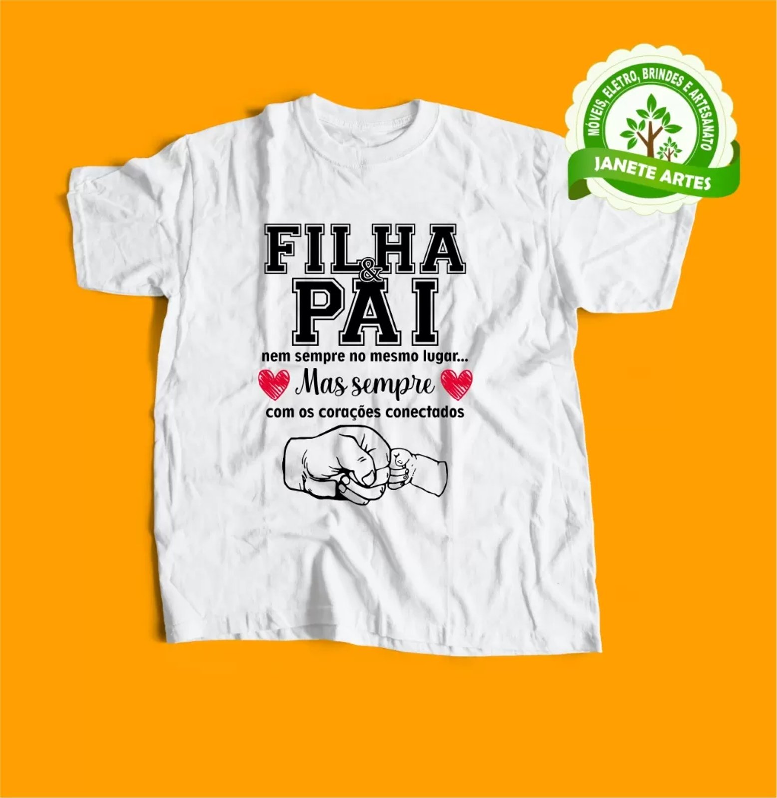 Arte Vetor Camisa Dia  Dos Pai (Pai e Filha)