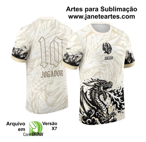 Arte Vetor Camisa de Interclasse Dragão 2024 - 2025