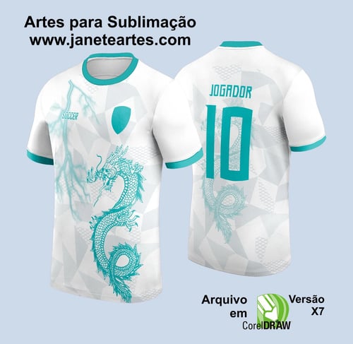 Arte Vetor Camisa de Interclasse Dragão 2024 - 2025