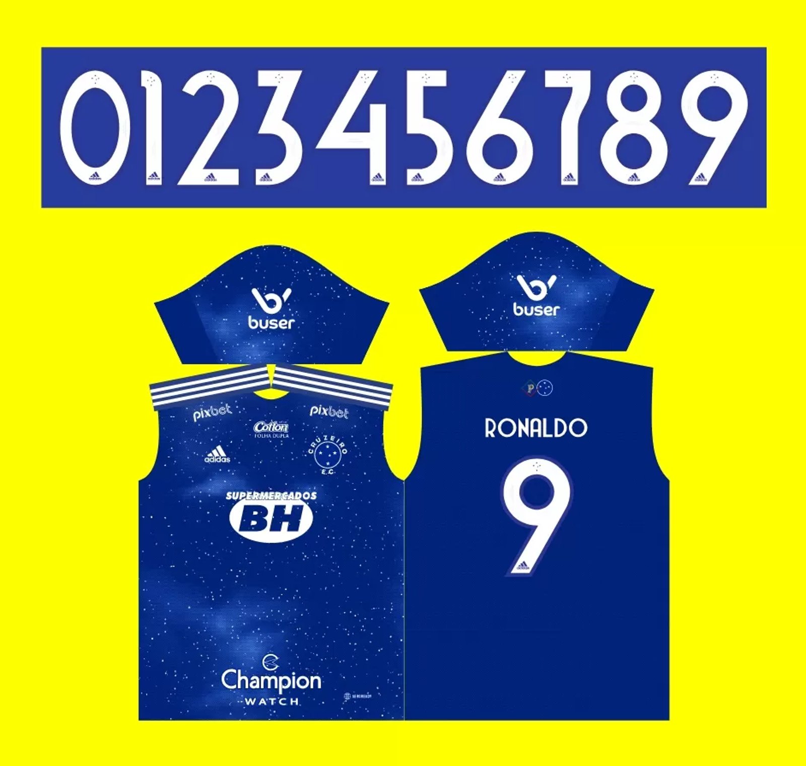 Arte Vetor Camisa Cruzeiro Titular 2022 2023