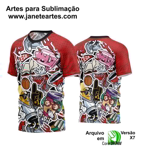 Arte Estampa Camisa Quebrada 2024