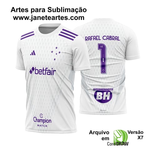 Arte Vetor Camisa do Cruzeiro Goleiro 2023 - 2024