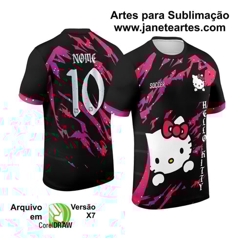 Arte Vetor Camisa de Interclasse Hello Kitty 2024 - 2025