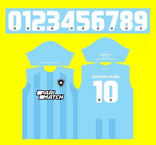 Arte Vetor Camisa Botafogo Quarta 2023-2024