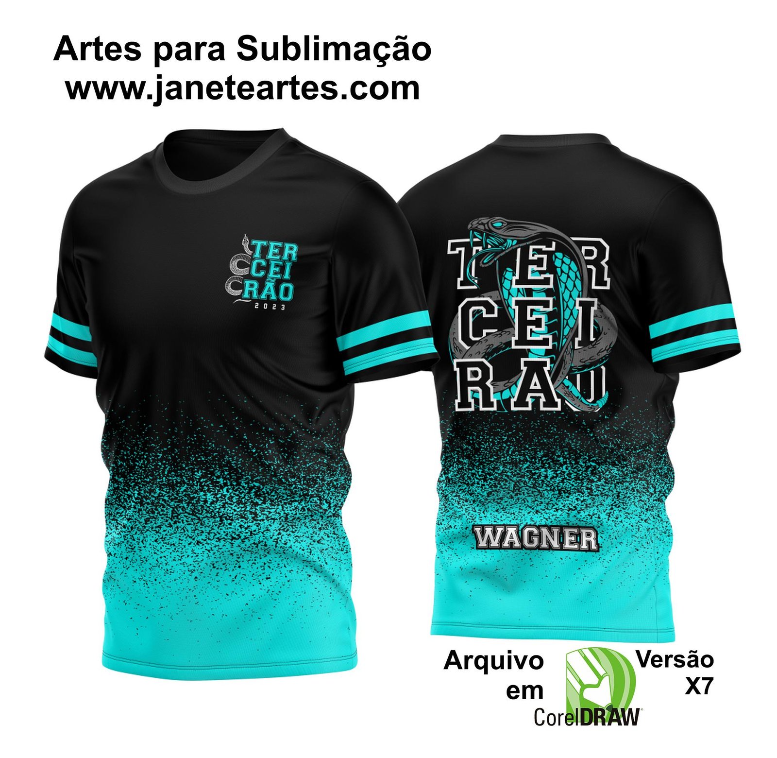 Arte Vetor Camisa Terceirão Cobra Real 2023