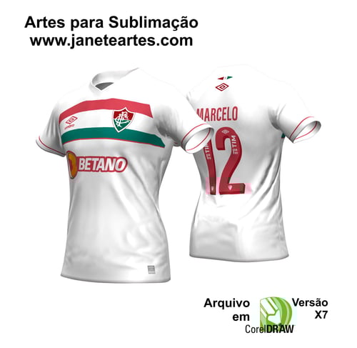 Arte Camisa Titular Fluminense Reserva 2023 - 2024 Arte Camisa Titular Fluminense Reserva 2023 - 2024