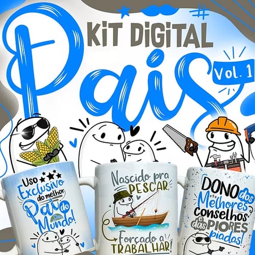 Arte de Sublimação para Canecas Dia dos Pais Edição Flork Vol 1 Arte de Sublimação para Canecas Dia dos Pais Edição Flork Vol 1