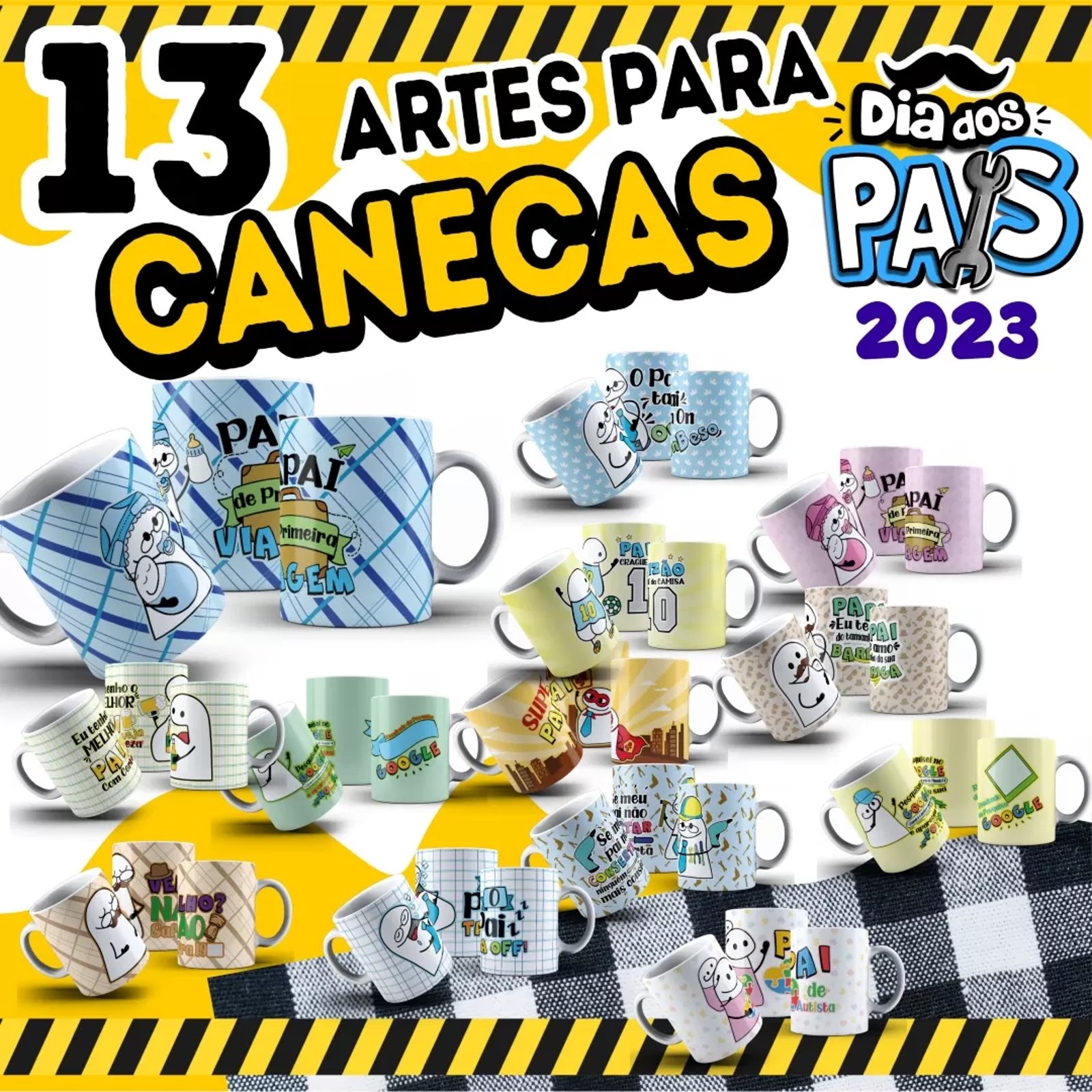 Flork Vol 1 2023: Arte de Caneca Especial Dia dos Pais