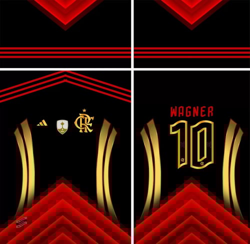 Arte Vetor Camisa Flamengo Personalizada