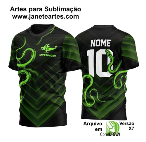 Arte Vetor Camisa Enfermagem Cobra Personalizada