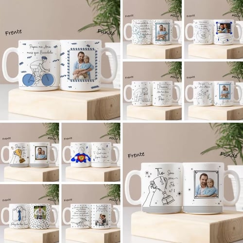 Kit Mais de 80 Artes Para Caneca Dia Dos PAIS 2023 em Linha
