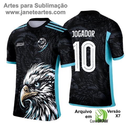 Arte Vetor Camisa Interclasse 2025 Águia Branca com Azul