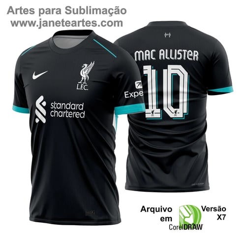 Uniforme de futebol personalizado, projetado para times amadores ou profissionais, com design moderno e arrojado. Apresenta uma combinação de cores contrastantes, logotipo ou escudo do time em destaque no peito, e detalhes gráficos na frente e nas mangas. Na parte traseira, há espaço para personalização com nome e número do jogador, garantindo identidade ao time. Ideal para jogos oficiais, amistosos ou competições, oferecendo estilo e funcionalidade.