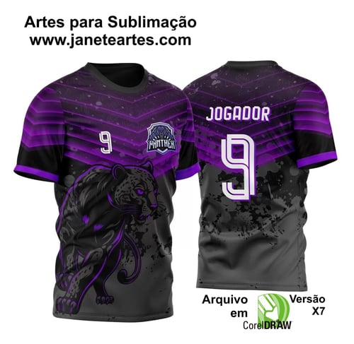 Arte Vetor Camisa Pantera Negra InterClasse 2023 Roxa