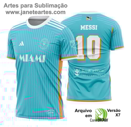 Arte Vetor Camisa Inter Miami Terceira 2024 - 2025
