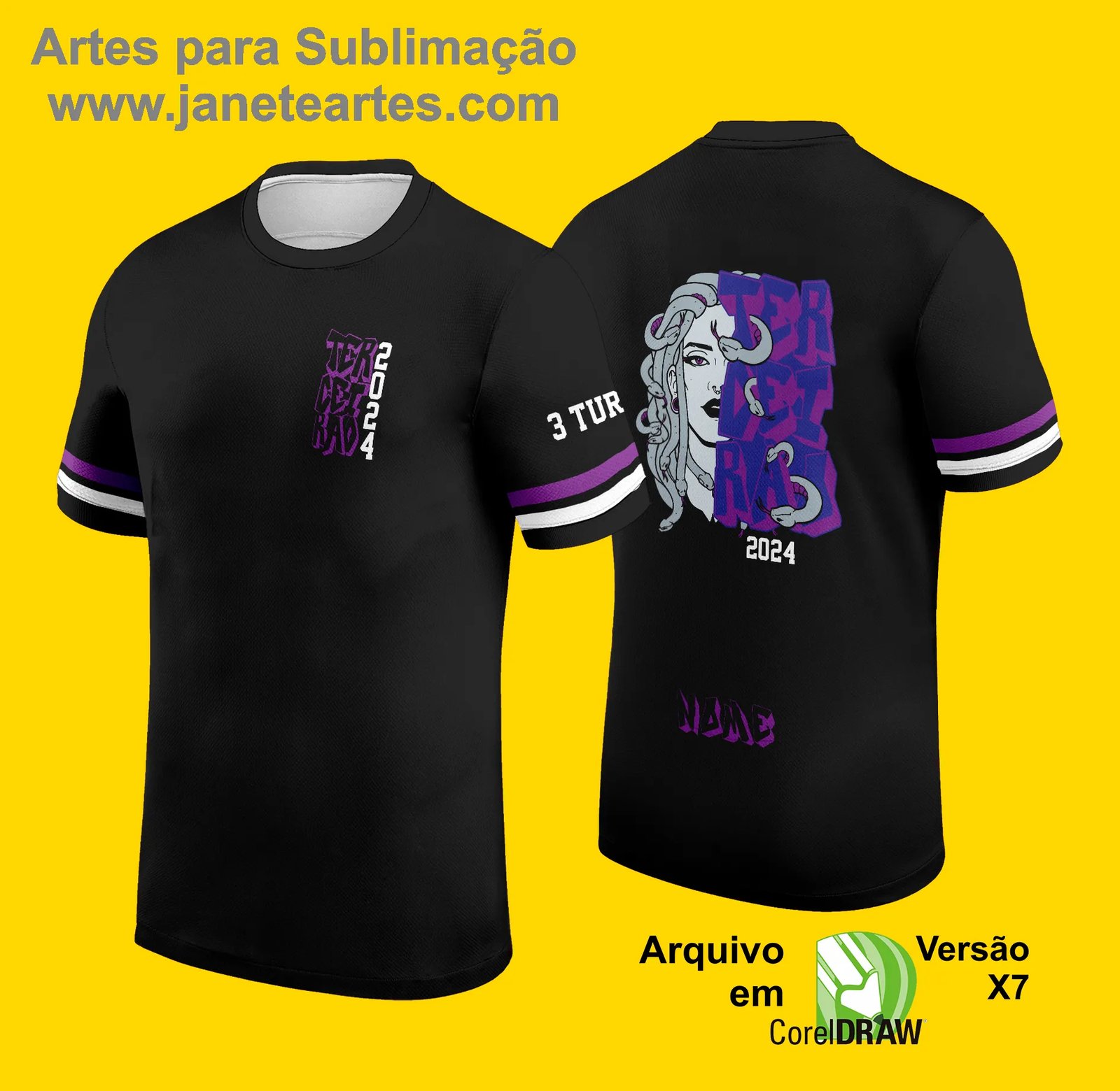 Camisa de Terceirão Personalizada, Camisa Exclusiva Terceirão, Uniforme Escolar Terceirão, Camiseta Criativa Terceirão 2025 - Janete Artes