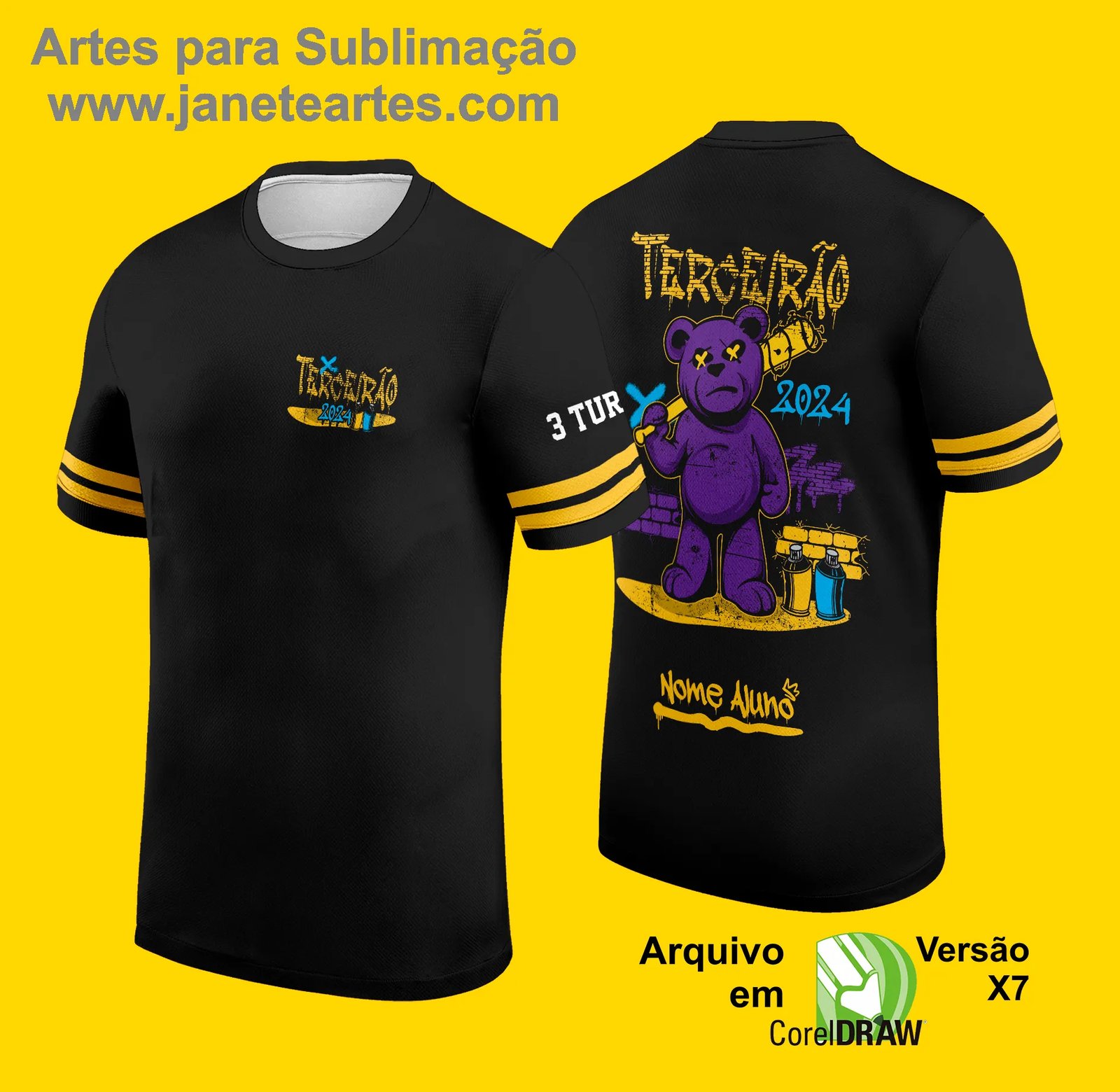 Camisa de Terceirão Personalizada, Camisa Exclusiva Terceirão, Uniforme Escolar Terceirão, Camiseta Criativa Terceirão 2025