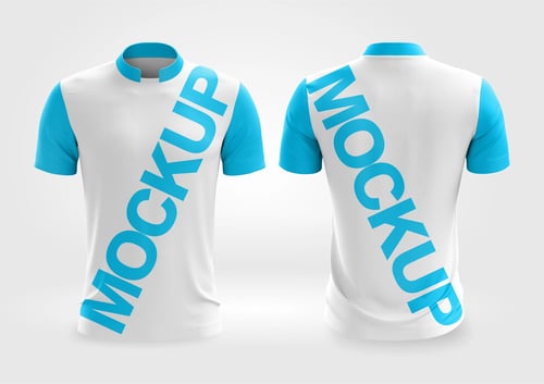 Arte Vetor Camisa Mockup Editavel CDR CorelDraw Camisa Gola Padre