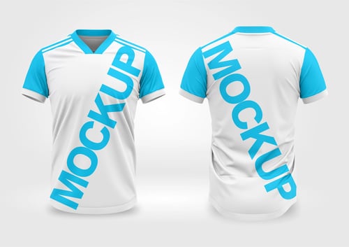 Arte Vetor Camisa Mockup Editavel CDR CorelDraw Camisa Gola V Adidas