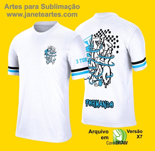 Arte Vetor Camisa de Terceirão 2025: Grafitte