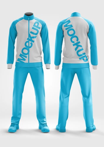 Arte Vetor Camisa Mockup Editavel CDR CorelDraw Conjunto Jaqueta Moletom e Calça