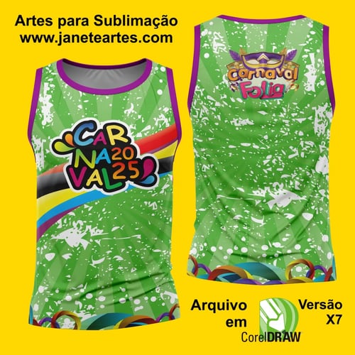 Arte Estampa Camisa Abadá de Carnaval 2026