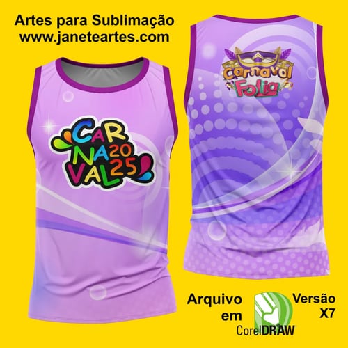Arte Estampa Camisa Abadá de Carnaval 2026