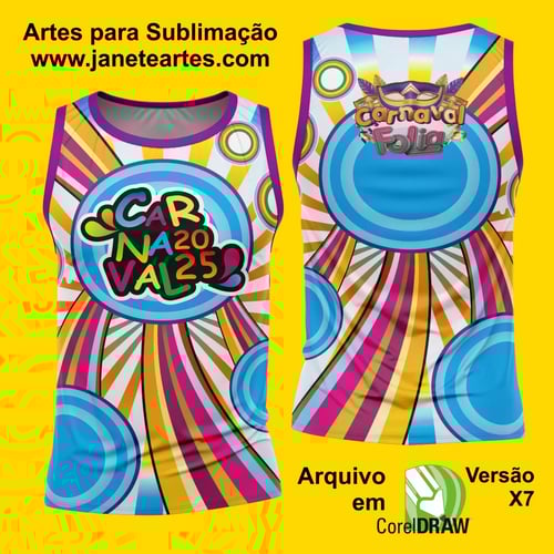 Arte Estampa Camisa Abadá de Carnaval 2026