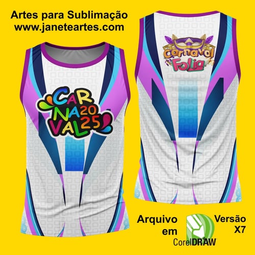 Arte Estampa Camisa Abadá de Carnaval 2026