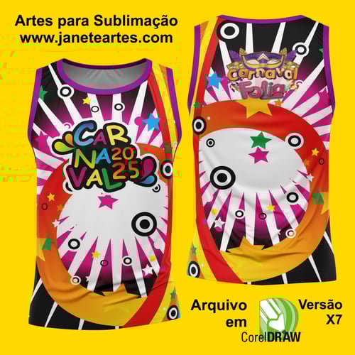 Arte Estampa Camisa Abadá de Carnaval 2026