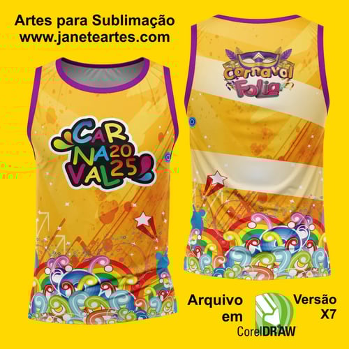 Arte Estampa Camisa Abadá de Carnaval 2026