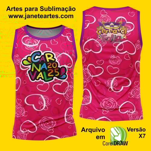 Arte Estampa Camisa Abadá de Carnaval 2026
