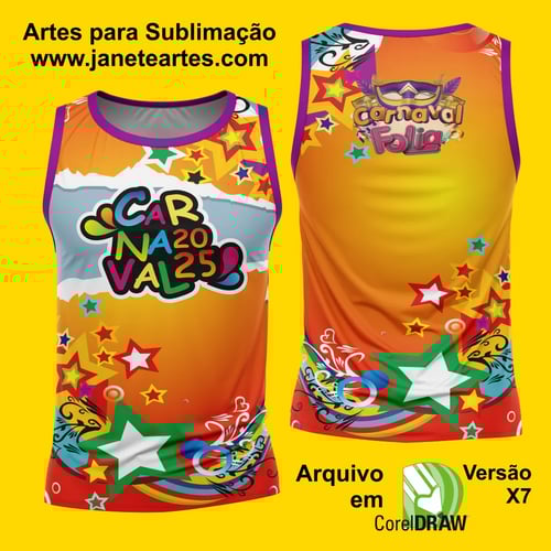 Arte Estampa Camisa Abadá de Carnaval 2026