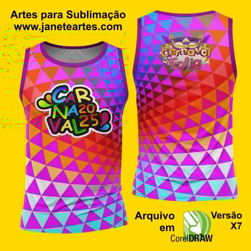Arte Estampa Camisa Abadá de Carnaval 2026