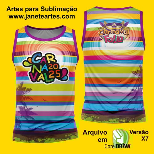 Arte Estampa Camisa Abadá de Carnaval 2026