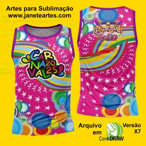 Arte Estampa Camisa Abadá de Carnaval 2026