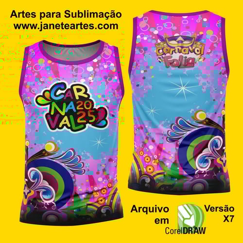 Arte Estampa Camisa Abadá de Carnaval 2026
