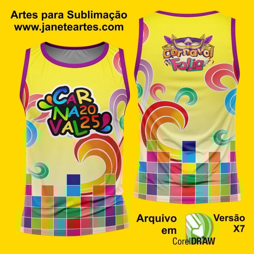 Arte Estampa Camisa Abadá de Carnaval 2026