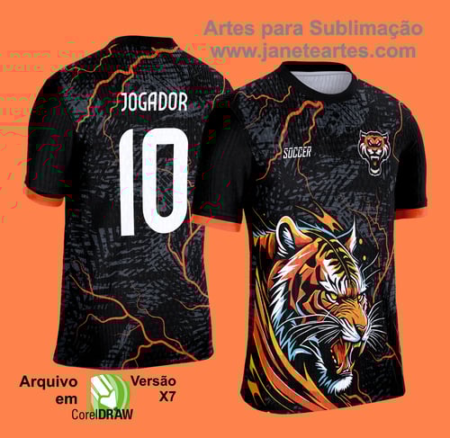 Arte Vetor Camisa de Interclasse Escolar 2025: Tigre
