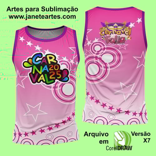 Arte Estampa Camisa Abadá de Carnaval 2026 - Modelo 23
