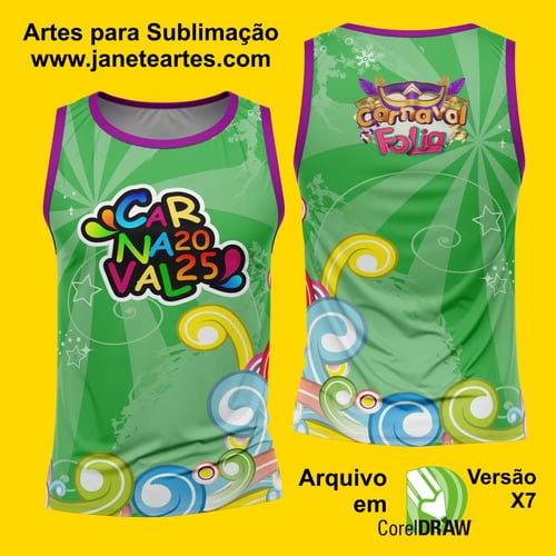Arte Estampa Camisa Abadá de Carnaval 2026 - Modelo 23