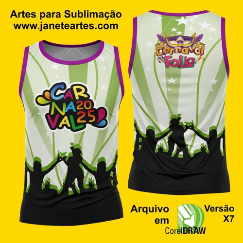 Arte Estampa Camisa Abadá de Carnaval 2026 - Modelo 26