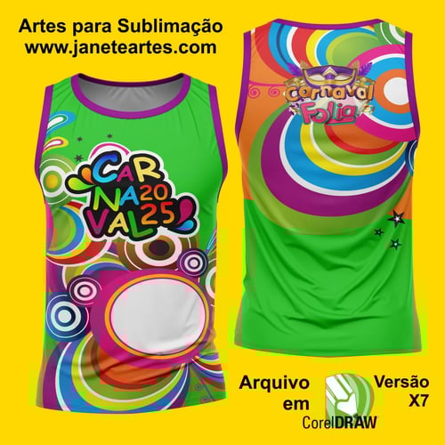 Arte Estampa Camisa Abadá de Carnaval 2026 - Modelo 23