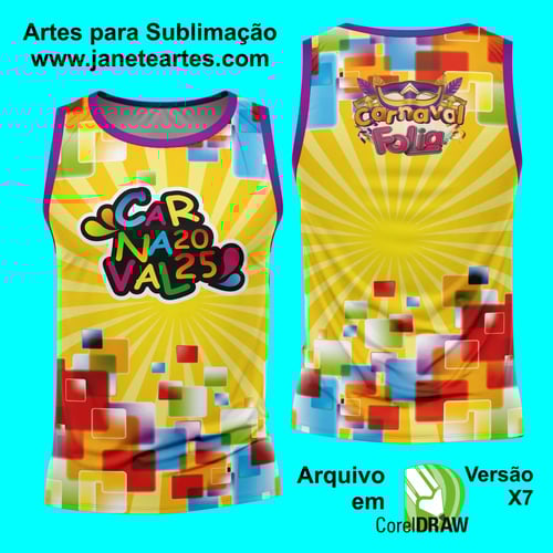 Arte Estampa Camisa Abadá de Carnaval 2026 - Modelo 23