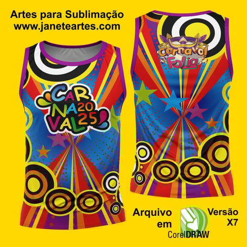 Arte Estampa Camisa Abadá de Carnaval 2026 - Modelo 23