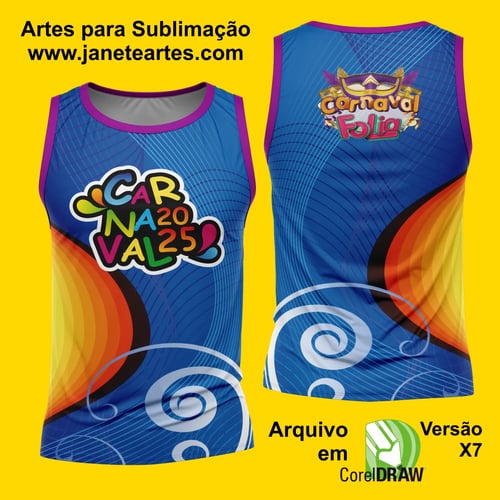 Arte Estampa Camisa Abadá de Carnaval 2026 - Modelo 23