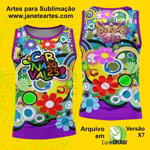 Arte Estampa Camisa Abadá de Carnaval 2026 - Modelo 23
