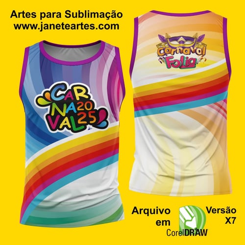 Arte Estampa Camisa Abadá de Carnaval 2026 - Modelo 23