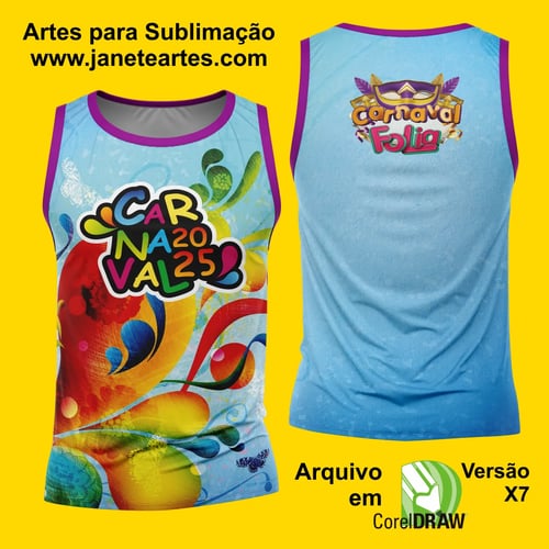 Arte Estampa Camisa Abadá de Carnaval 2026 - Modelo 23